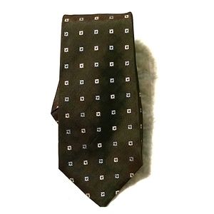 KITON Men's Print Sik Tie Green